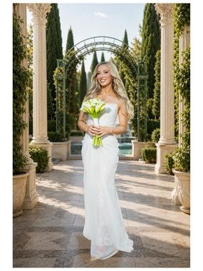 Custom Two Piece Corset Wedding Dress & Second Look